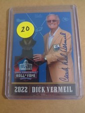 Dick Vermeil Signed 2022 Football Hall of Fame Card Autograph