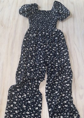 Nordstrom Girls Floral Jumpsuit size large 10-12 Event, Party, Every Day