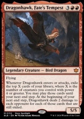 Dragonhawk, Fate's Tempest - Bloomburrow (Mythic) [BLB-132]