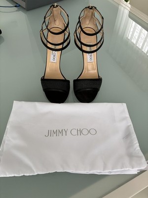 Exklusive sexy Sandaletten von Jimmy Choo Gr. 37,5, schwarz, Neuwertig