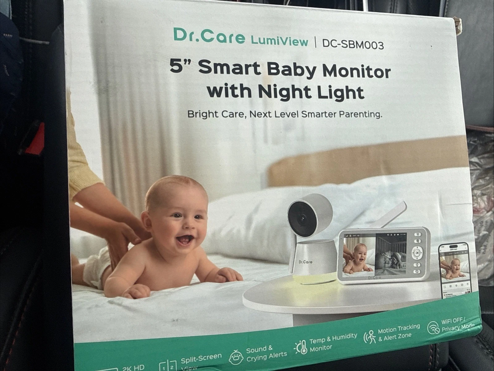 Dr.Care Lumiview plus Smart Wifi Baby Monitor with - 5” 1080 Monitor 2K Camera