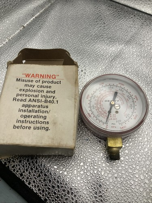 #ad Henry Brass A C AC Gauge R12 R22 R502 $15.99