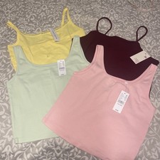Lot 4 NWT Layering Crop Tank Tops 3 PAC Sun 1 Kohls  Size L