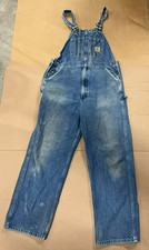 Carhartt Men's Denim Overalls Approximately 39" x 31"