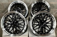 18" Black SM Alloy Wheels Fits Volkswagen Touran Transporter T4 Vans  5x112