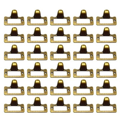 30 Pcs Antique Card Catalog Drawer Pulls Vintage File Cabinet Pulls for Office