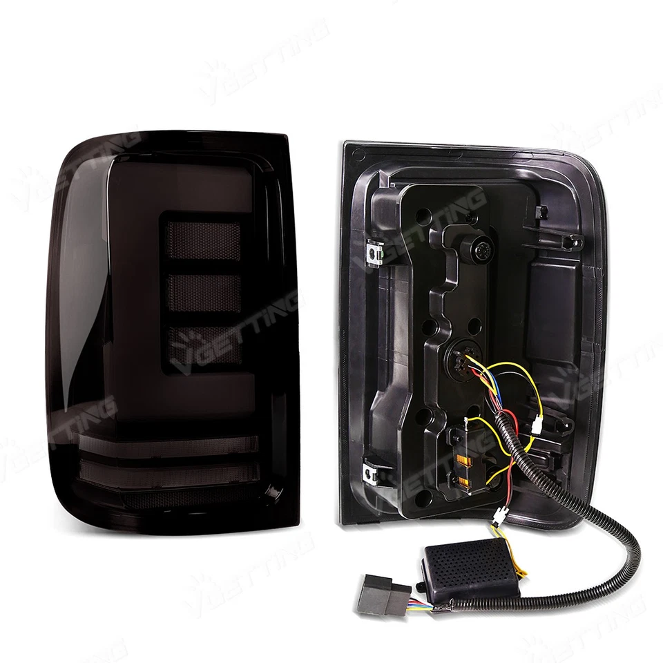 For Volkswagen Vw Amarok 2010-2021 Smoked FULL LED Rear Tail Light Brake Lamps - Image 4 of 4