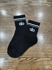 ALO UNISEX HALF-CREW THROWBACK SOCKS 1 pair brand new