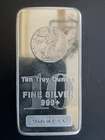 10-oz American Flag .999 Fine Silver Bar In God We Trust Morgan Dollar Design