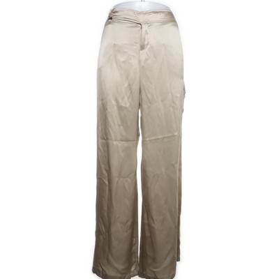 BSB Collection, Palazzohose, Größe: L, Gold/Beige, Seide, Damen #UnY