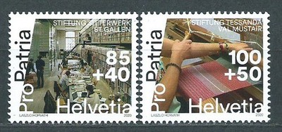Suiza Correo 2020 Yvert 2576/77 ** Mnh Pro Patria 2020 Patrimonio Cultural