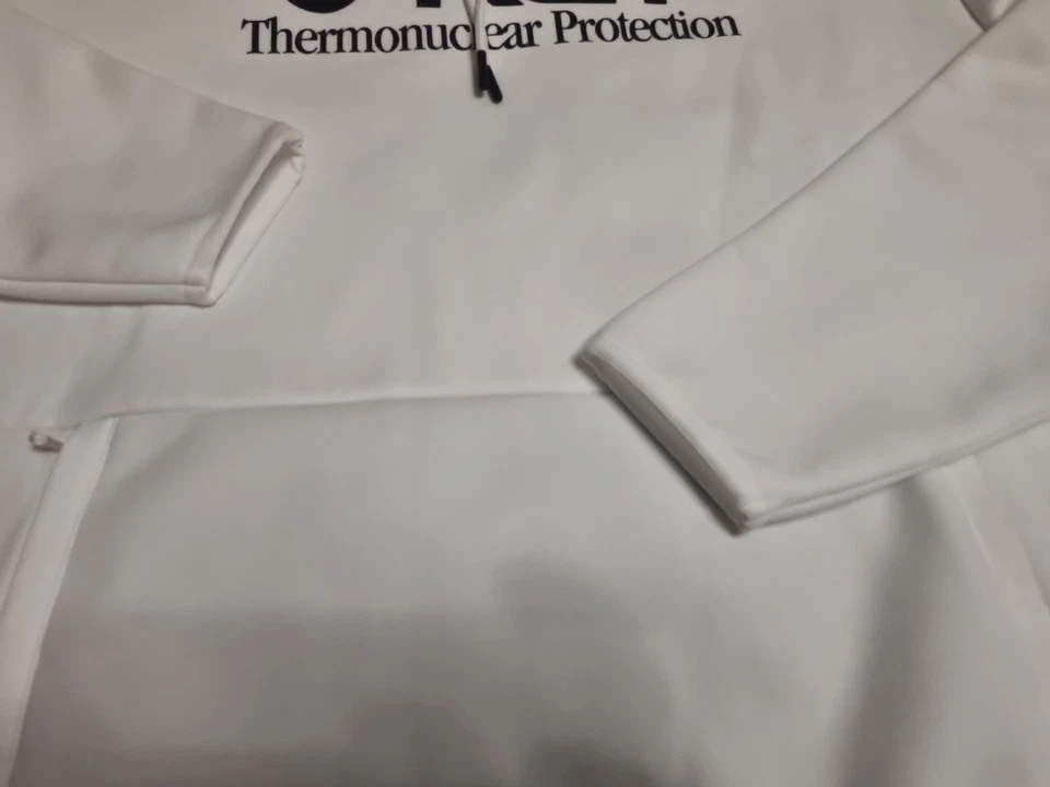 Oakley Thermonuclear Protection Rider Long 2.0 Hoodie Oversized White/Bk Size L - Image 4 of 4
