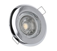 Led Einbaustrahler Ø80Mm Chrom Edelstahl GU10 MR16 GU5.3 Rahmen Einbaurahmen