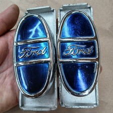 1928 Ford Model A Early Script Bumper Clamps Ar Front Rear Bolt Coupe Roadster