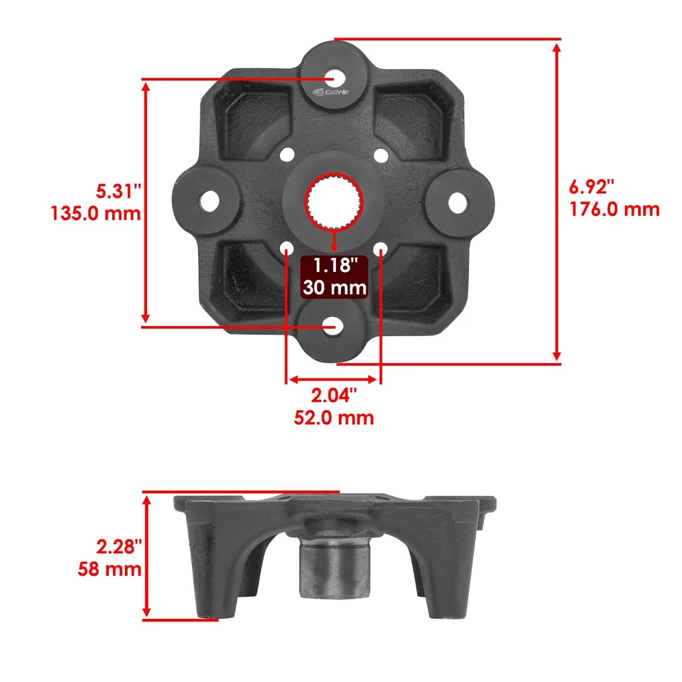 Caltric Wheel Hub For Can-Am Maverick X3 Max Turbo RR 2020-2023 Front And Rear - Image 2 of 4