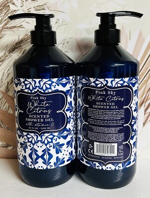 2-Pack Pink Sky ~ White Citrus Hydrating Shower Gel with Vitamin E