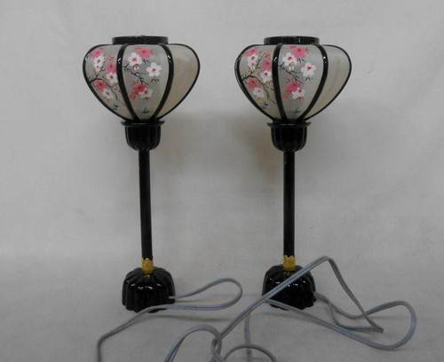 #14 Pair of Japanese Vintage Lamp BONBORI 35cm for Hina Doll - Picture 5 of 8