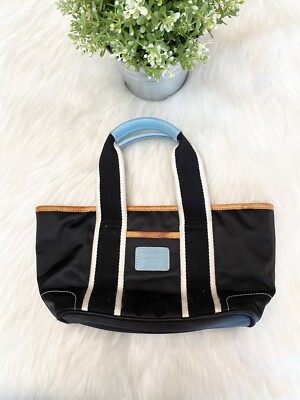 Vintage Coach Black Satin Blue Sporty Mini Purse Y2K 00s Small