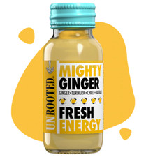 Unrooted Mighty Ginger, Turmeric, Chilli & Baobab Shot 60ml (Pack of 6)