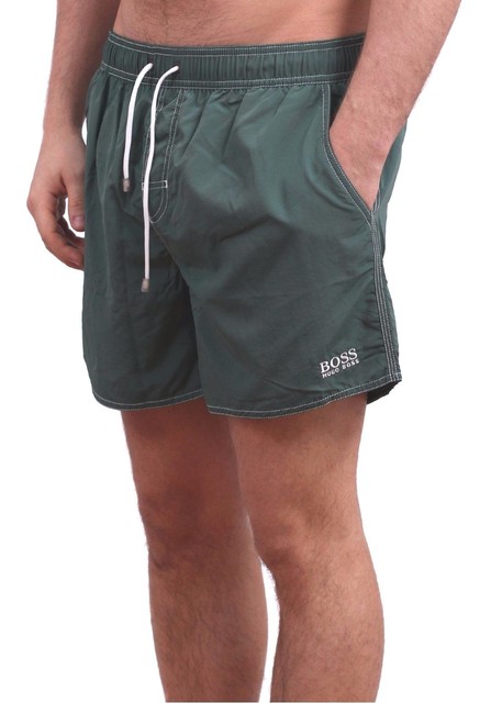 Men's Hugo Boss Green Swim Trunks 