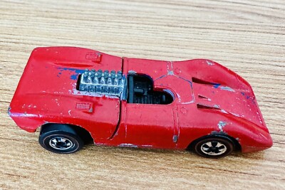 Hot Wheels Redline 1975 Ferrari 312P Flying Colors #30 Grand Prix Good Hinges