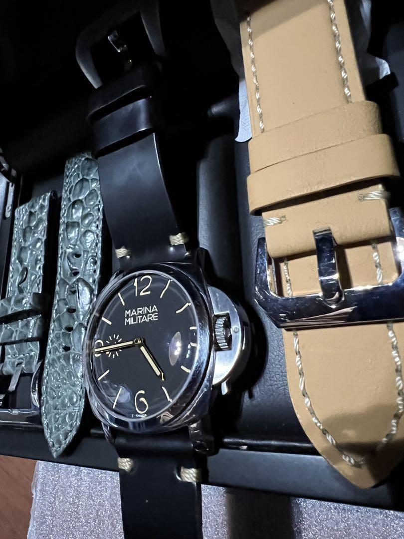 RXW Marina Militare Unitas 6497 Hand-Wound Watch 47mm Black RXW Marina Militare Unitas 6497 Hand-Wound Watch 47mm Black