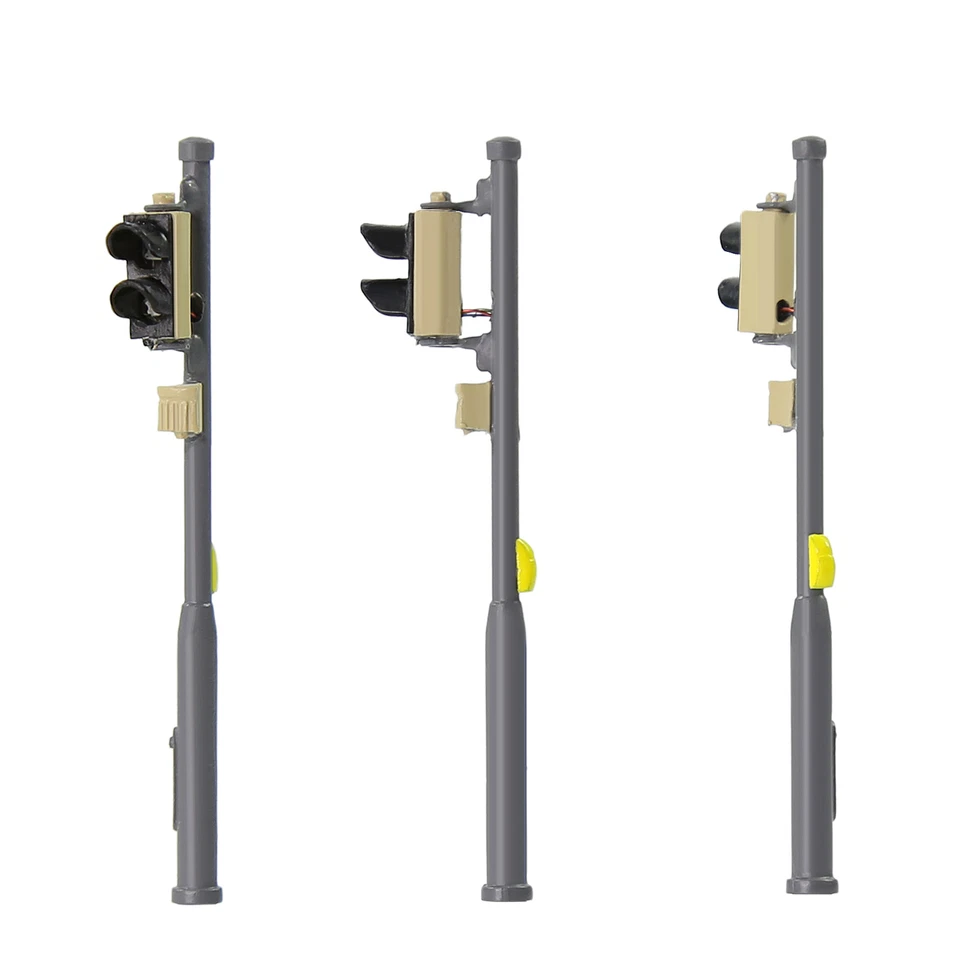 Evemodel 2pcs HO Scale Traffic Signal Red Green Block Signal Lights JTD879RG - Image 4 of 4