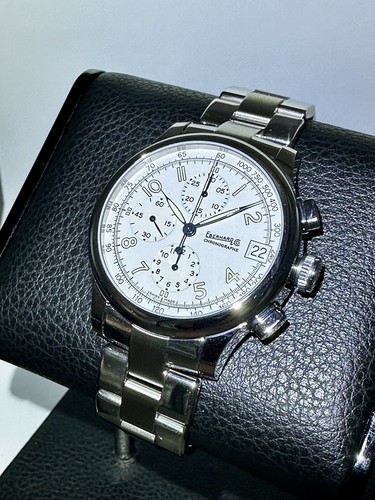 Eberhard & Co Traversetolo Chronograph Swiss Automatic White Dial 43mm - Picture 6 of 13
