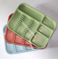 Dental Separate Divided Tray Plastic Autoclavable 135°C +10 Drilled Hole 4 Color
