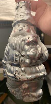 Antique Blown Glass Jolly Santa Claus St. Nick Christmas Ornament | eBay