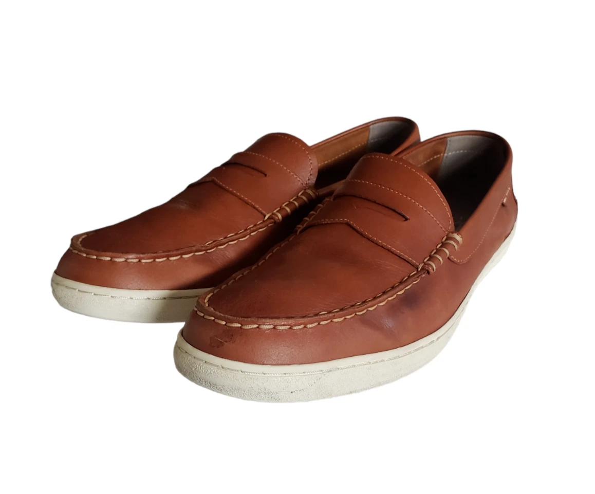 Cole Haan Pinch Weekender Penny Loafers Brown Leather C21986 Men s