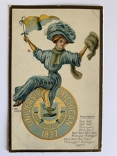 POSTCARD University of Michigan Vs Syracuse 44 - 0 Score 1909 Raphael Tuck