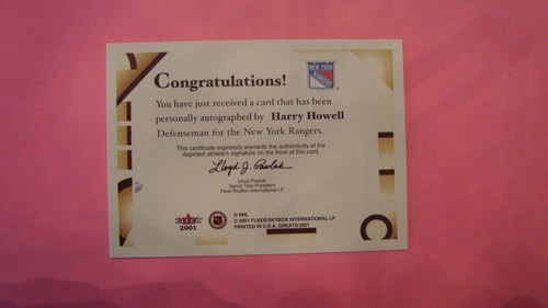 2001/02 Fleer Greats of the Game Marcel Pronovost Autograph Detroit Red Wings - Picture 4 of 12