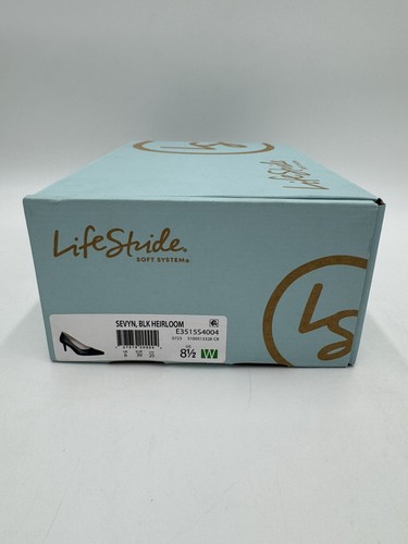 LifeStride Women's Sevyn Black Faux Leather Pointed Toe Pumps Shoes 8.5 W - Picture 11 of 11