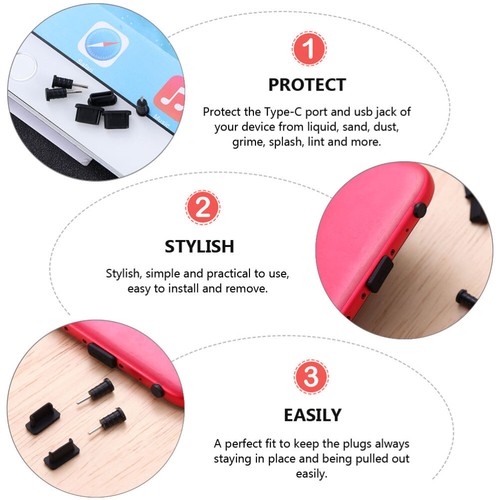 20 Pairs Dust-proof Plug Headphone Dustproof Charging Port Plugs Usb Cell - 第 7/12 張圖片