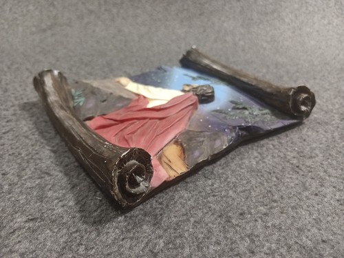 Vintage Jesus Christ Praying At Garden of Gethsemane 3D Plaque Size 7"x6" - Picture 4 of 6