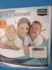 New in Package Utopia Bedding Queen Waterproof Mattress Encasement BedBug proof,