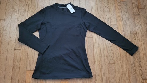 Baleaf Shirt Womens M Black Fleece Thermal Mock Neck Long Sleeve Running Outdoor - Picture 3 of 6