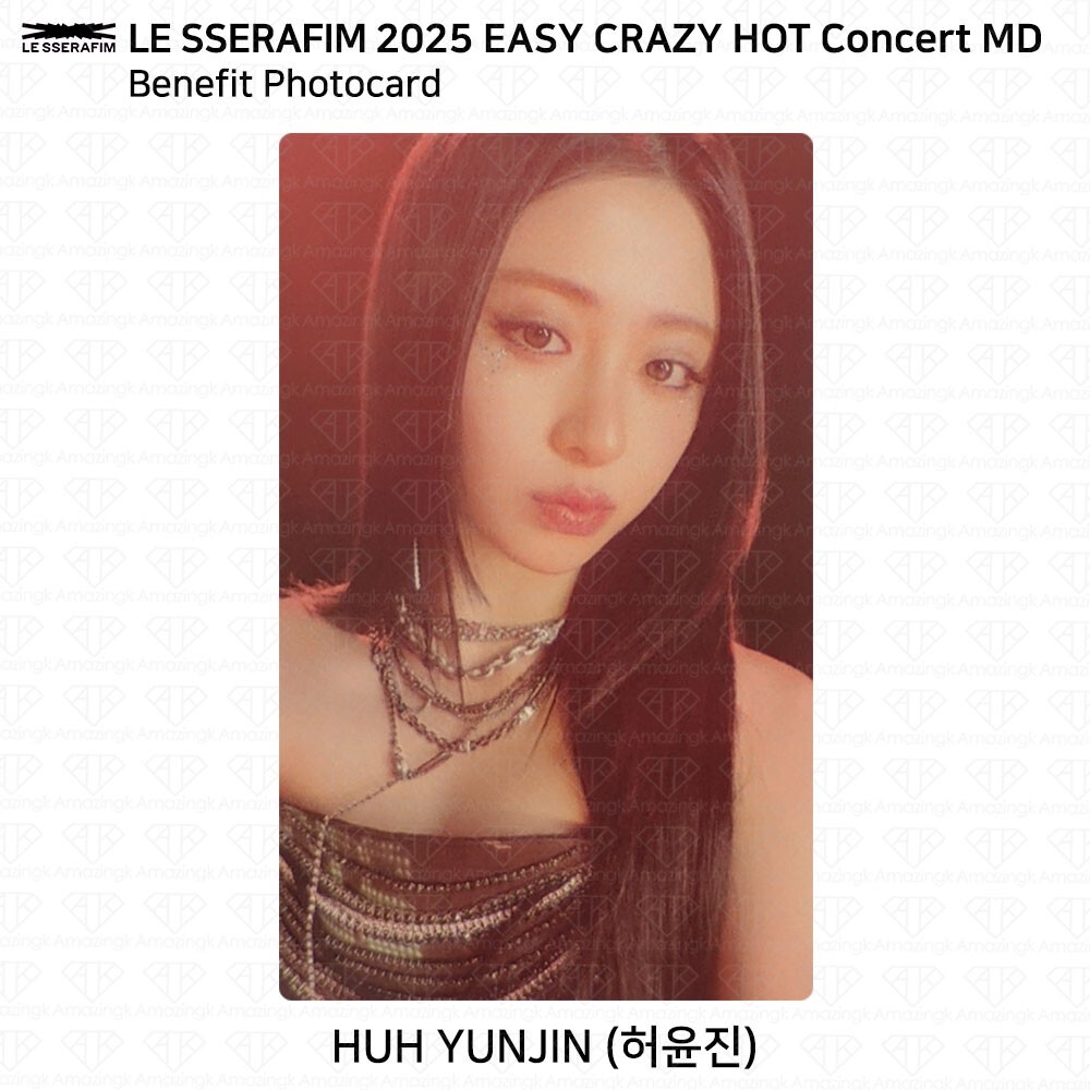 LE SSERAFIM 2025 Easy Crazy Hot Concert MD Benefit Photocard Film
