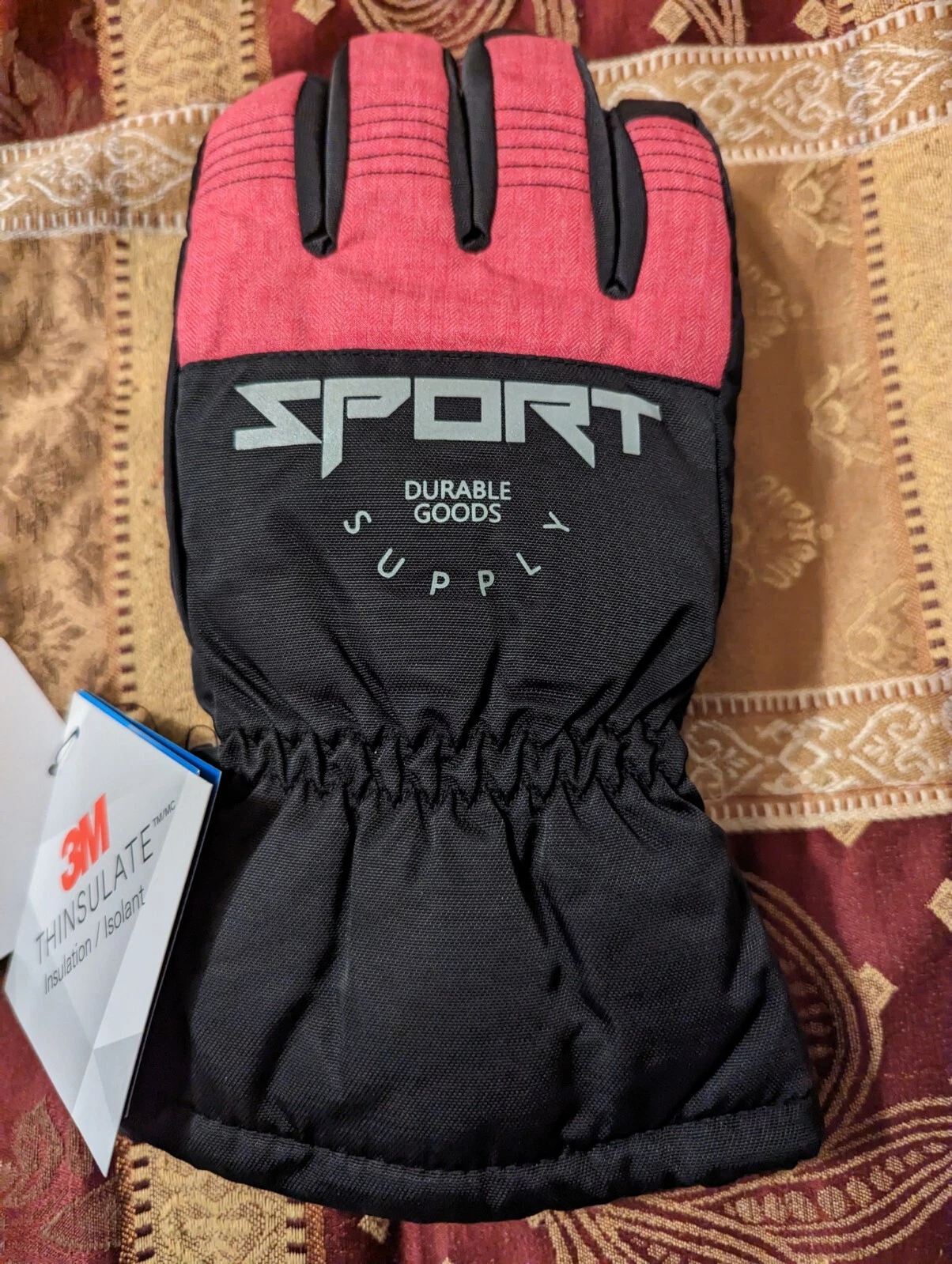 SPORT SUPPLY Ski Gloves Waterproof Windproof 3M Thinsulate Insulated Sz M