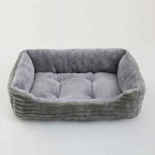 Bed for Dog Cat Pet Square Plush Kennel Sofa Bed Cushion Pet Calming Bed House