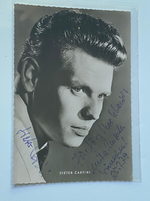 Dieter Cartini - Theatre / Film - Original Autograph - Size 15 x 10 cm