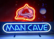 Colorado Ice Hockey Man Cave Neon Light Sign Bar Artwork Open Club 17
