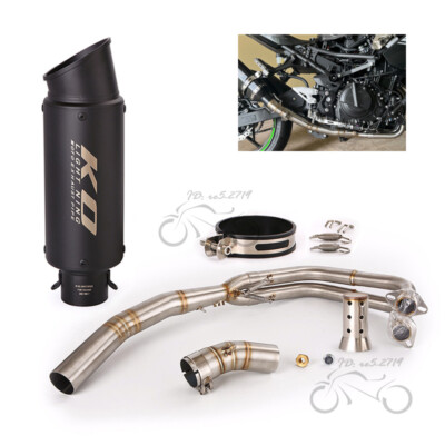 For Kawasaki Ninja 400 Z400 2017-2022 Black Muffler Exhuast Header Whole System