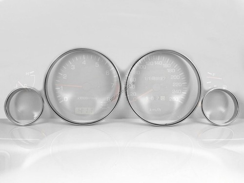 Fits Nissan 200 SX S14 Silva 94-99 4-Teilig Aluminium Tachoringe Tacho Ringe - Picture 4 of 7