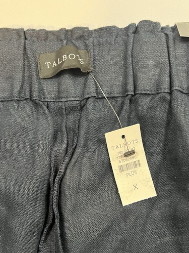 Talbots Damen Gr. X Leinen Nantucket Pull-On 6" Schrittlänge Paperbag Shorts - Bild 6 von 8