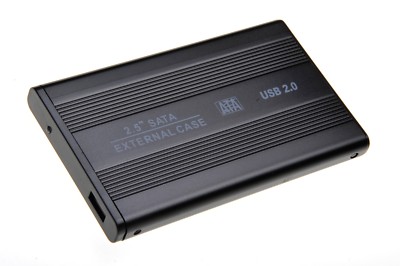 Festplattengehäuse Case 2,5 Zoll SATA USB 2.0 Festplatten Gehäuse schwarz NEU