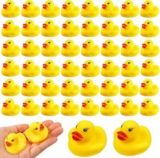 LOUHUA Rubber Duck Bath Toys 50PCS Mini Ducks Bulk for Kids Baby Shower