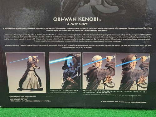 KOTOBUKIYA STAR WARS OBI-WAN KENOBI A NEW HOPE ARTFX STATUA KIT MODELLO SCALA 1/7! - Foto 13 di 20