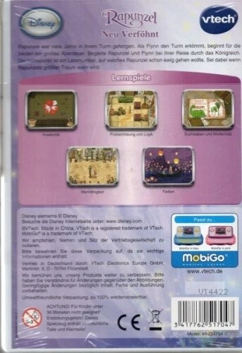 Vtech 80-251704 - MobiGo Lernspiel Rapunzel - Neu / OVP - Bild 2 von 2